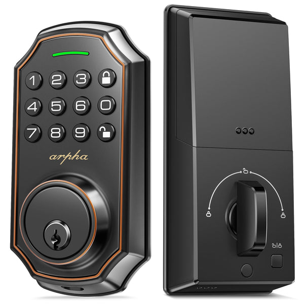 Arpha Keyless Smart Door Lock Electronic Keypad Deadbolt Anti Peeping Password