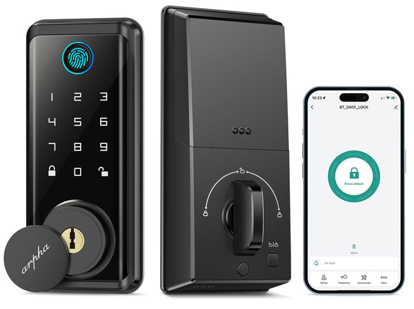 Arpha Security Smart Lock D601-100 Code Fingerprint App Remote Control